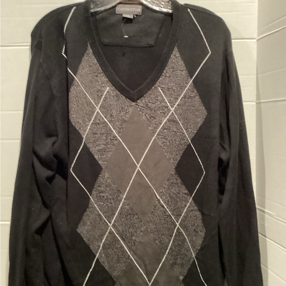 Covington Men's V-Neck Pullover Sweater Size Large